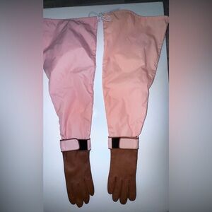 Aristide Anthropologie pink combo long gloves O/S